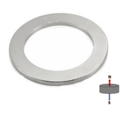 Neodymium Ring Magnet - OD100mm X ID70mm X H3mm | N35