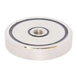 Heavy Duty M8 Internal Thread Neodymium Pot Magnet - 80kg Holding Strength 1 Heavy Duty M8 Internal Thread Neodymium Pot Magnet - 80kg Holding Strength