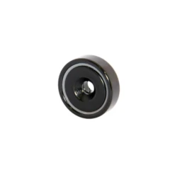 Heavy-Duty Neodymium Pot Magnet - Black Epoxy Coating - 32mm x 8mm