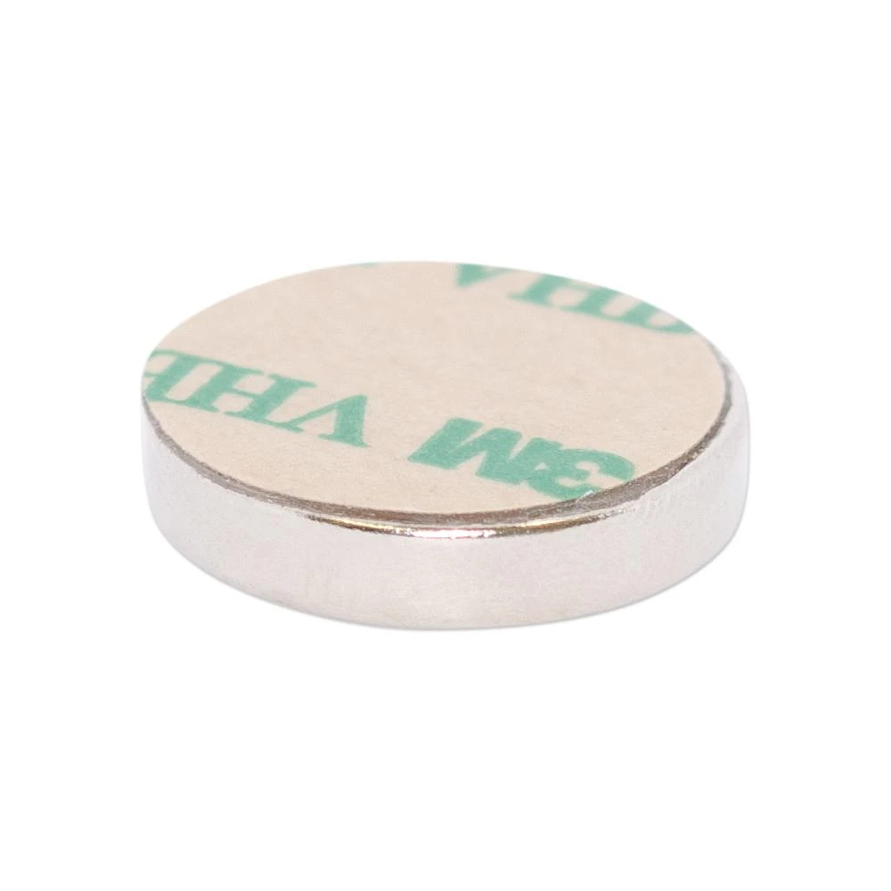 Strong Neodymium Disc Magnet 20mm x 4mm N38 with 3M VHB Adhesive 1 Strong Neodymium Disc Magnet 20mm x 4mm N38 with 3M VHB Adhesive