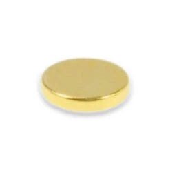15mm x 3mm Gold Neodymium Disc Magnet - North-Marked Rare Earth Strength