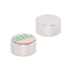Self Adhesive Neodymium Disc Magnet - 10mm X 5mm N48 | Single-Sided 3M™ VHB™ F9472PC Adhesive