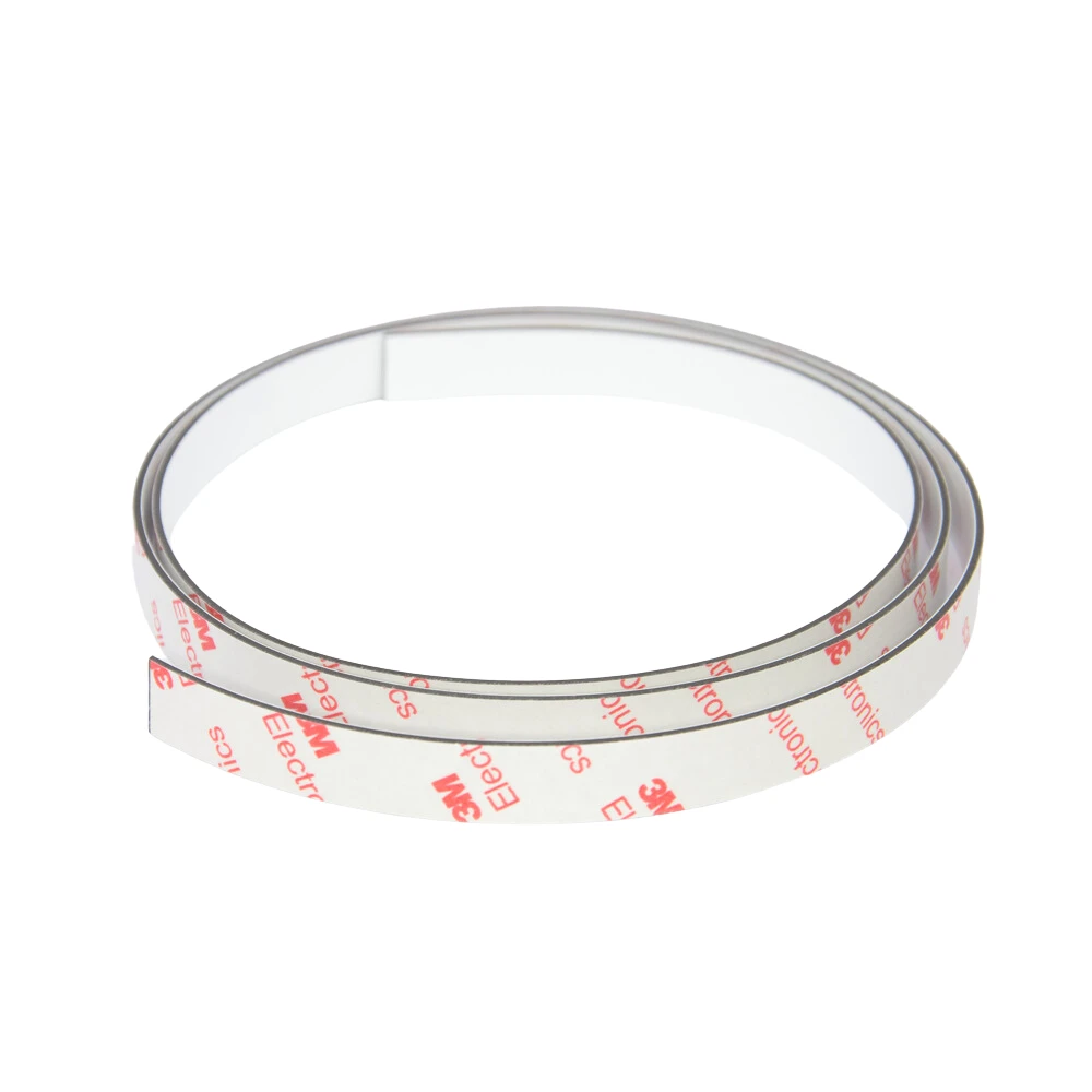 Self-Adhesive White Steel Tape for Magnets - 12.5mm x 1mm 1 Self-Adhesive White Steel Tape for Magnets - 12.5mm x 1mm