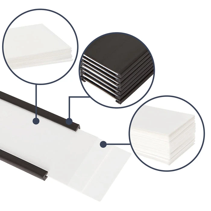 200mm Magnetic C-Channel Label Holder Set for Shelves and Racks 2 200mm Magnetic C-Channel Label Holder Set for Shelves and Racks - Image 2