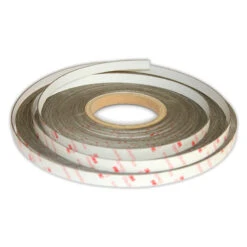 12.5mm White Self-Adhesive Steel Tape | Magnetically Receptive 30m Roll
