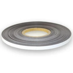 10mm White Magnetic Tape Roll - 30m Flexible PVC Strip