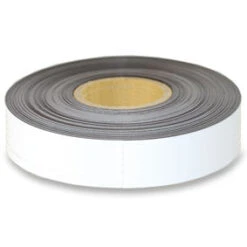 60mm White Magnetic Labeling Tape - 60m Bulk Roll for Industrial & Office Organization