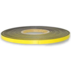 30m Yellow Magnetic Tape Roll - 10mm Wide Flexible Labeling Strip