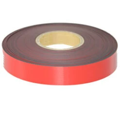 50mm Red Flexible Magnetic Tape Roll (60m) - Durable Industrial & Craft Strip