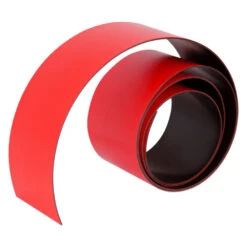 Red Magnetic Tape 50mm x 0.6mm - Flexible Write-On Strip (Per Metre)
