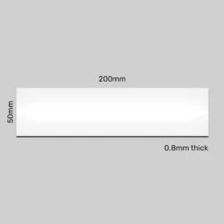Rewritable Magnetic Label - 200mm x 50mm Gloss White Reusable Strips 5 Rewritable Magnetic Label - 200mm x 50mm Gloss White Reusable Strips -AMF Magnetics Shop 59140 2