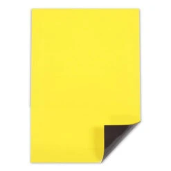 A4 Yellow Magnetic Sheet | 0.8mm Flexible & Customizable Magnetic Label