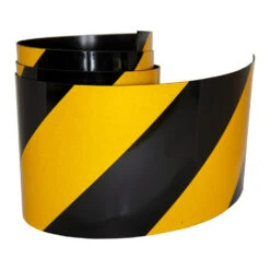 Reflective Magnetic Tape - Hi-Vis Black & Yellow Hazard Warning Strip