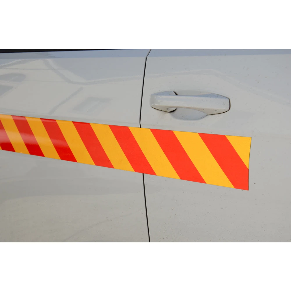 High-Visibility Reflective Magnetic Hazard Tape (100mm x 45m) - Red & Yellow Warning Strip 3 High-Visibility Reflective Magnetic Hazard Tape (100mm x 45m) - Red & Yellow Warning Strip - Image 3