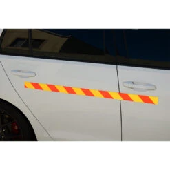 Reflective Magnetic Safety Tape | Hi-Vis Red & Yellow Hazard Strip 50mm x 45m -AMF Magnetics Shop 59207M 3