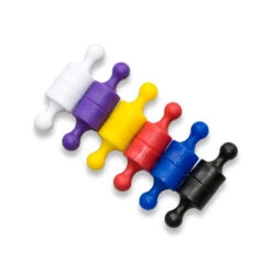 12-Pack Strong Neodymium Whiteboard Magnets - Multi-Coloured Magnetic Pins