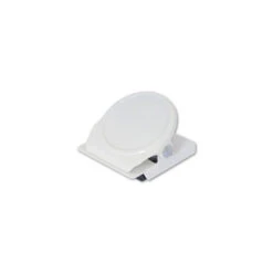 Heavy-Duty White Magnetic Memo Clip for Fridge and Whiteboard - 30mm Square