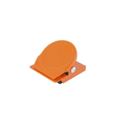 Heavy Duty Orange Magnetic Memo Clip - Secure Paper Holder for Office & Home