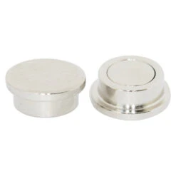 Steel Capped Neodymium Holding Pot Magnet - 16mm (D) X 7.2mm (H) | Nickel Plated