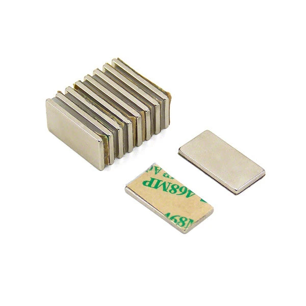 Self-Adhesive Pair Of Neodymium Block Magnets - 20mm X 10mm X 1mm | Sold Per Pair | N35 1 Self-Adhesive Pair Of Neodymium Block Magnets - 20mm X 10mm X 1mm | Sold Per Pair | N35