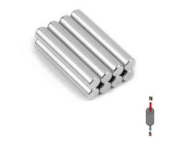 8mm x 40mm N45 Neodymium Cylinder Magnet - High Strength Rare Earth Rod