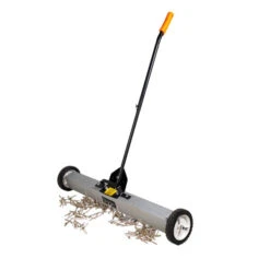 18-Inch Heavy Duty Rolling Magnetic Sweeper with Quick-Release Handle