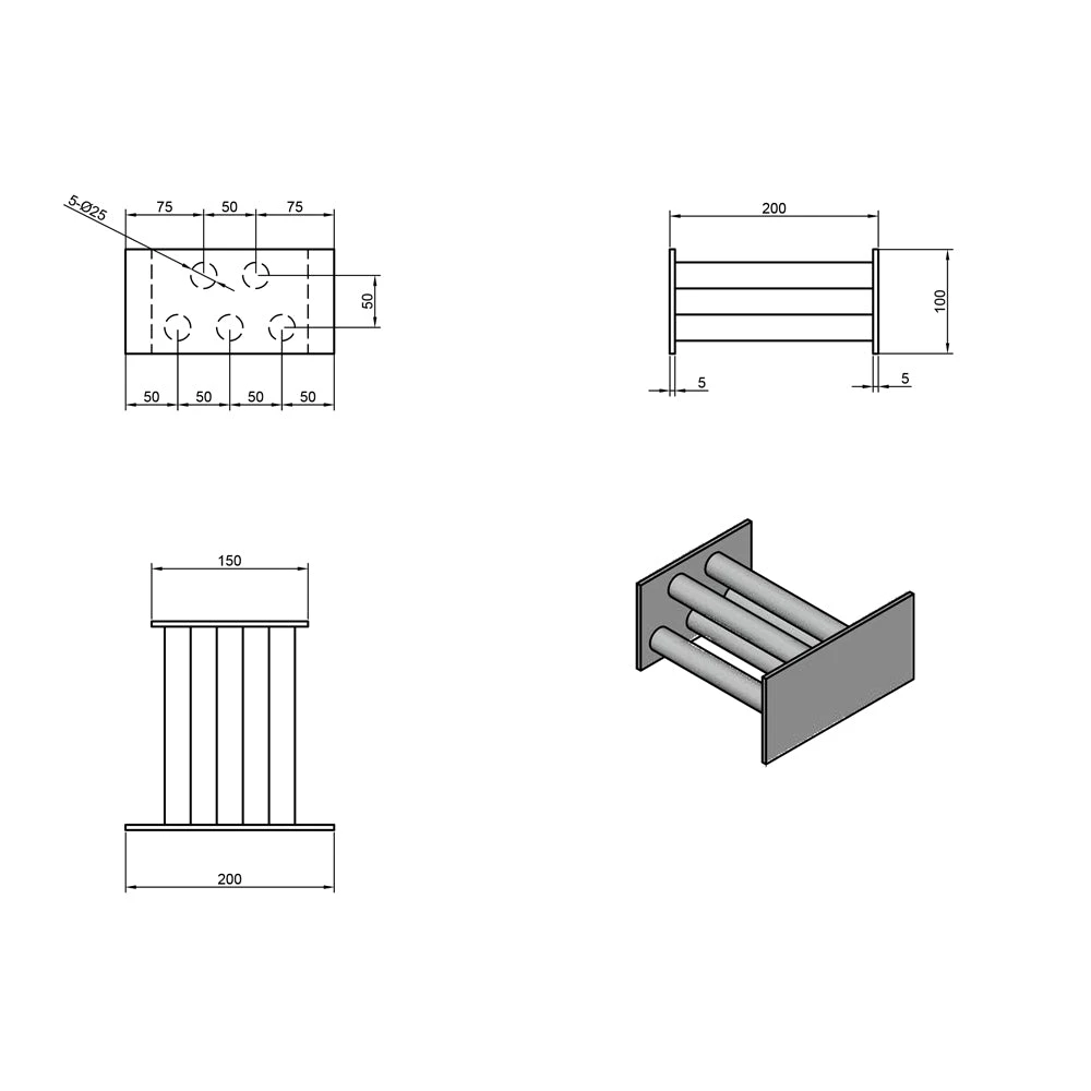High-Efficiency 10,000 Gauss Neodymium Grate Magnet - 150mm x 200mm x 150mm 3 High-Efficiency 10,000 Gauss Neodymium Grate Magnet - 150mm x 200mm x 150mm - Image 3
