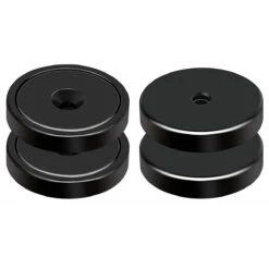 Heavy-Duty Neodymium Pot Magnet - Black Epoxy Coating - 32mm x 8mm -AMF Magnetics Shop AMFYPA32X 5