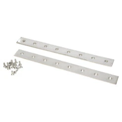 400mm Stainless Steel Grate Magnet Frame Bars - Professional Grade End Plates (Pair)