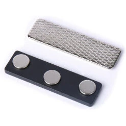 Heavy Duty Magnetic Name Tag Fasteners - Triple Neodymium No-Pin Badge Holders