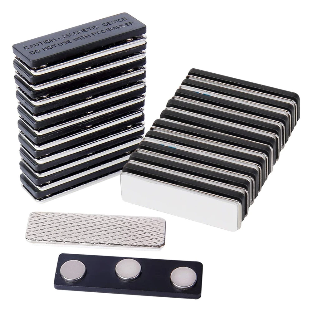 Heavy Duty Magnetic Name Tag Fasteners - Triple Neodymium No-Pin Badge Holders 2 Heavy Duty Magnetic Name Tag Fasteners - Triple Neodymium No-Pin Badge Holders - Image 2