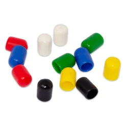 Magnart Reusable Magnet Covers | 12-Pack Multi-Color Rubber Caps