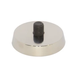 Neodymium Magnetic Fixing Plate – D60mm | M12 Thread X H25mm