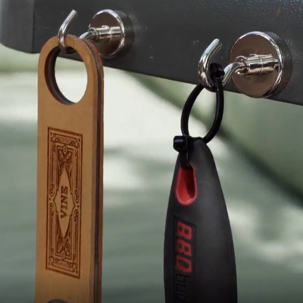 164kg Neodymium Pot Magnet with Threaded Hook - 75mm Heavy Duty Rare Earth Magnet 2 164kg Neodymium Pot Magnet with Threaded Hook - 75mm Heavy Duty Rare Earth Magnet - Image 2