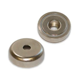 Heavy Duty 155kg Neodymium Pot Magnet with 18mm Round Hole
