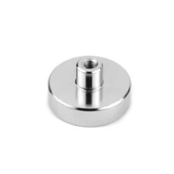 High-Strength Neodymium Pot Magnet with M5 Female Thread - 25mm Diameter