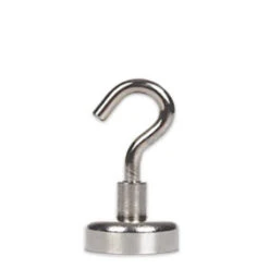 32mm Neodymium Pot Magnet with Threaded Hook - 34kg Heavy Duty Pull