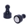 Strong Neodymium Whiteboard Magnets - 12mm x 22mm Black Pin Magnets (12 Pack)