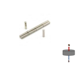 Neodymium Cylinder Magnet - 5mm X 20mm | N45