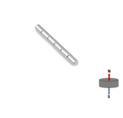 Neodymium Cylinder Magnet - 5mm X 8mm | N42UH | High Temperature ≤180ºC