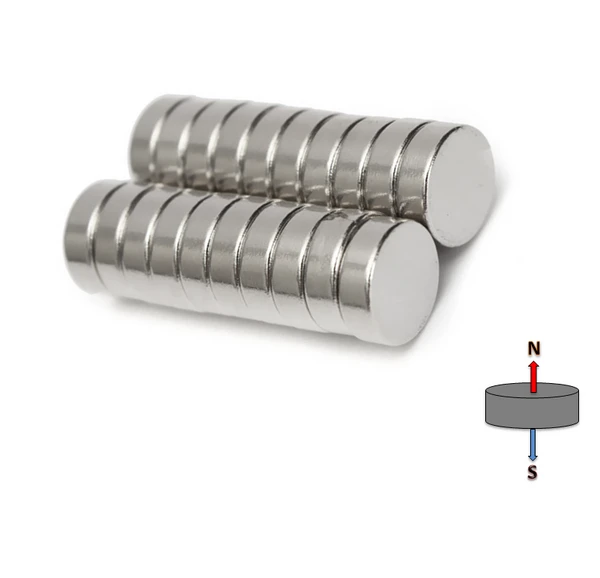 Neodymium Disc Magnet - 9.5mm X 3.2mm | N42SH | High Temperature ≤150ºC 1 Neodymium Disc Magnet - 9.5mm X 3.2mm | N42SH | High Temperature ≤150ºC