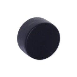 Heavy Duty Neodymium Button Magnet with Protective TPR Coating - Black