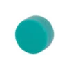 Strong Neodymium Button Magnets - Teal Green Non-Scratch TPR Coating