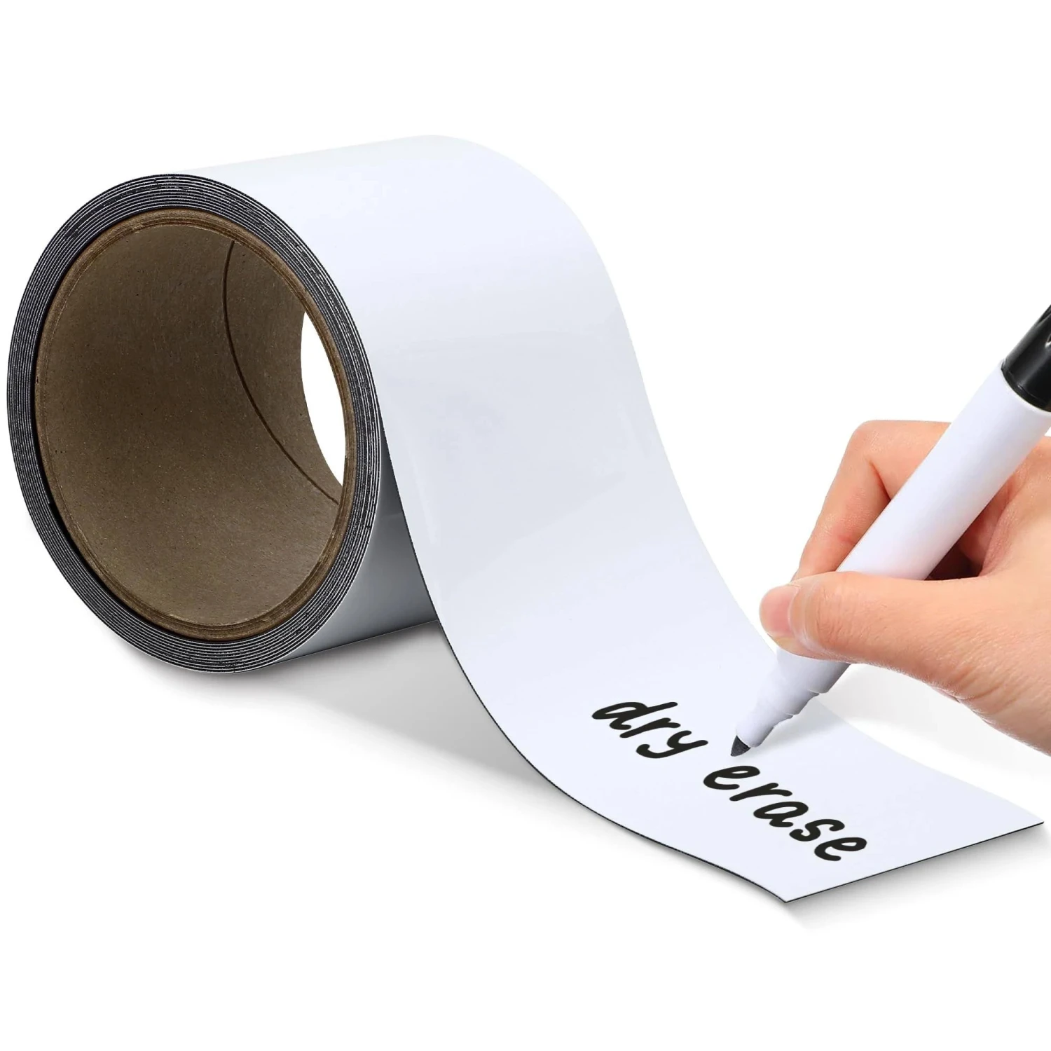 Rewritable White Magnetic Tape Roll - 75mm x 60m Write-On Strip 1 Rewritable White Magnetic Tape Roll - 75mm x 60m Write-On Strip