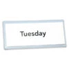 Reusable Magnetic Card Holder & Label Sleeve - 110mm x 50mm White