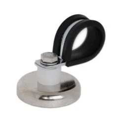 Neodymium D36mm Hose Clamp P-Clip Magnet | Rubber Lined | ID16mm Dia. | Pull Force 41kg