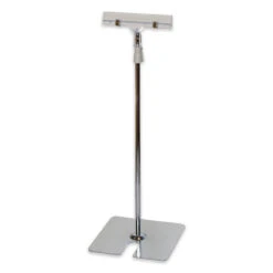 Adjustable POS Sign Holder with Heavy-Duty Metal Base and Quick-Clip Display