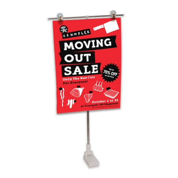 Professional Magnetic T-Bar Sign Holder with Adjustable Telescopic Stand 1 Professional Magnetic T-Bar Sign Holder with Adjustable Telescopic Stand