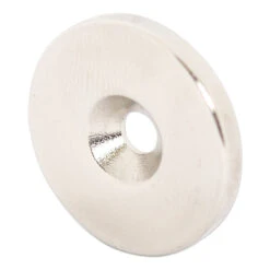 N45 Neodymium Countersunk Ring Magnet - 22.5mm OD x 4mm ID x 3mm H
