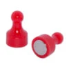 12-Pack Red High-Strength Neodymium Whiteboard Push Pin Magnets